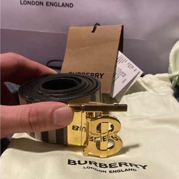 Burberry Reversible TB Buckle Belt - Picture 1 of 10